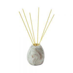 Kitchibe Kawara Fragrance Diffuser with yellow sticks