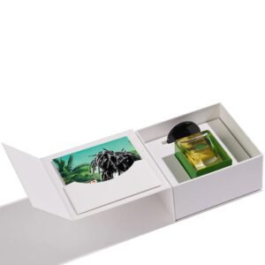 Jusbox Perfumes Green Bubble box open